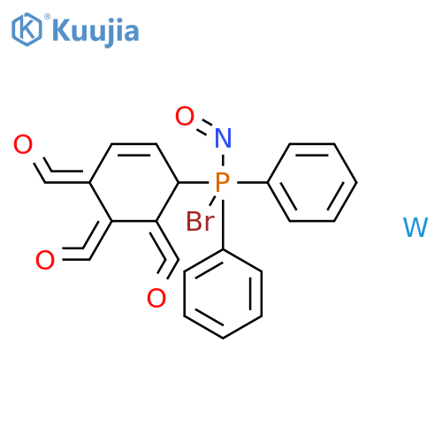 Tungsten, bromotricarbonylnitrosyl(triphenylphosphine)- structure
