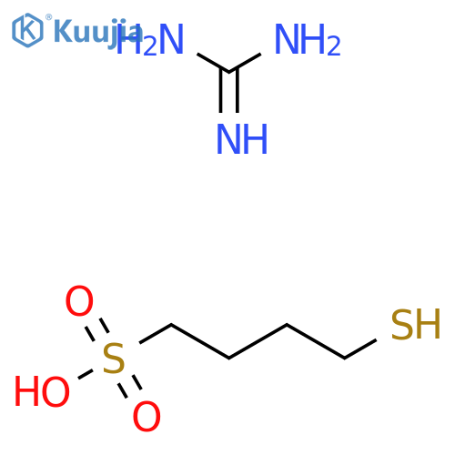 Guanidine;4-sulfanylbutane-1-sulfonic acid structure