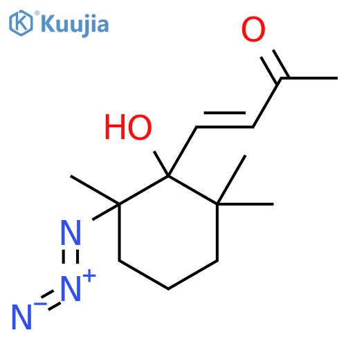 4-(2-Azido-1-hydroxy-2,6,6-trimethylcyclohexyl)but-3-en-2-one structure
