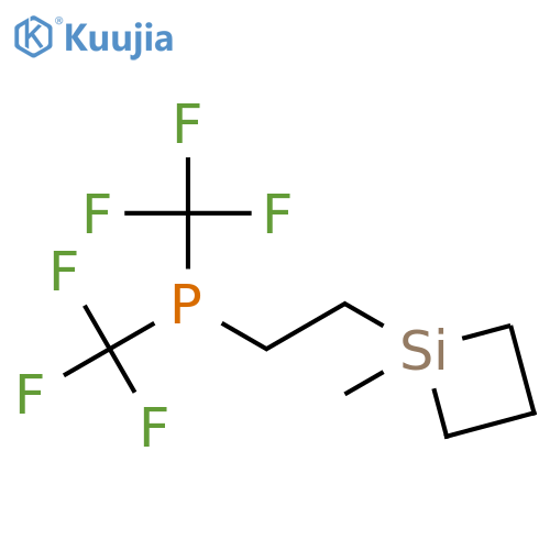 Phosphine, [2-(1-methylsilacyclobut-1-yl)ethyl]bis(trifluoromethyl)- structure