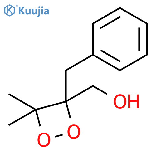 1,2-DIOXETANE-3-METHANOL, 4,4-DIMETHYL-3-(PHENYLMETHYL)- structure