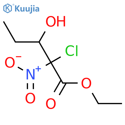 PENTANOIC ACID, 2-CHLORO-3-HYDROXY-2-NITRO-, ETHYL ESTER structure