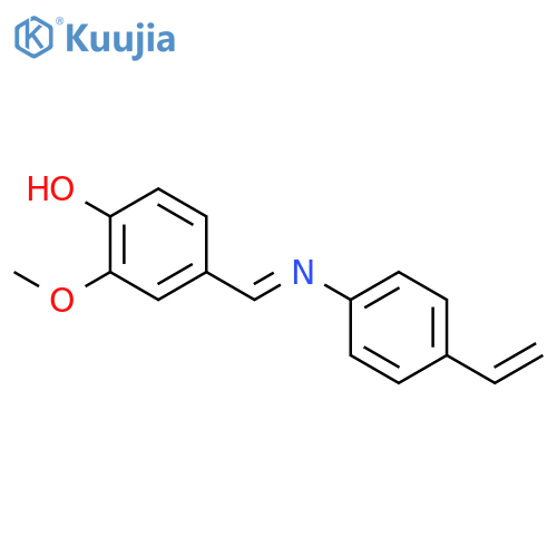 PHENOL, 4-[[(4-ETHENYLPHENYL)IMINO]METHYL]-2-METHOXY- structure