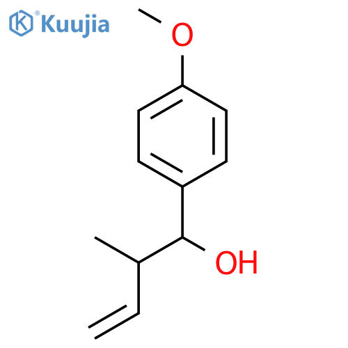 Benzenemethanol, 4-methoxy-α-[(1R)-1-methyl-2-propen-1-yl]-, (αS)-rel- structure