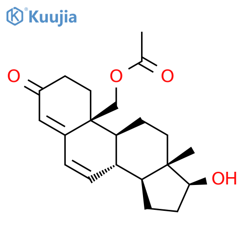 Androsta-4,6-dien-3-one, 19-(acetyloxy)-17-hydroxy-, (17b)- structure