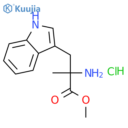 Methyl 2-amino-3-(1H-indol-3-yl)-2-methylpropanoate hydrochloride structure