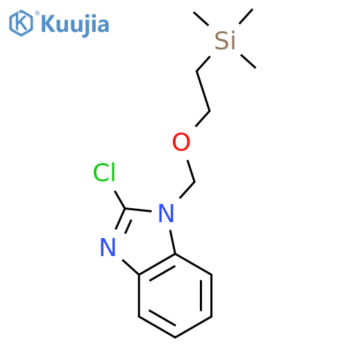 2-Chloro-1-2-(trimethylsilanyl)ethoxymethyl-benzimidazole structure