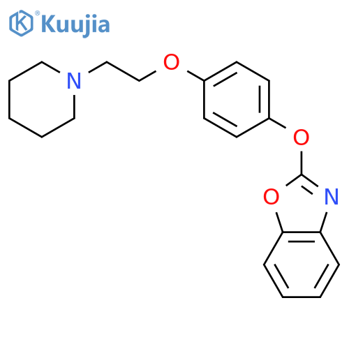 Benzoxazole, 2-[4-[2-(1-piperidinyl)ethoxy]phenoxy]- structure