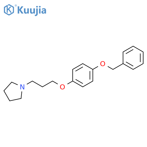 Pyrrolidine, 1-[3-[4-(phenylmethoxy)phenoxy]propyl]- structure