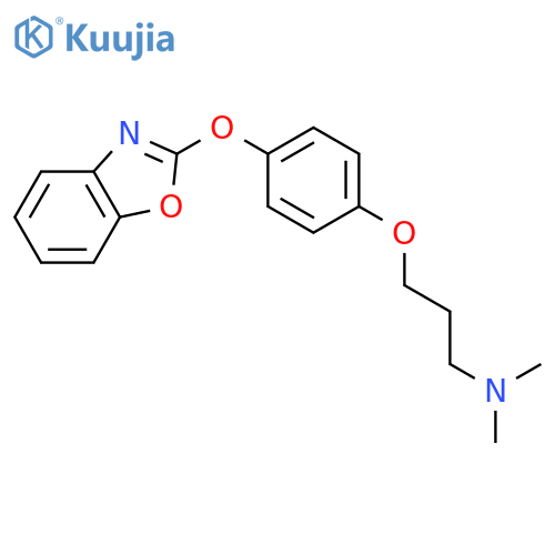 1-Propanamine, 3-[4-(2-benzoxazolyloxy)phenoxy]-N,N-dimethyl- structure