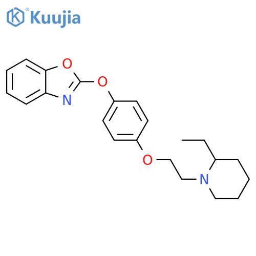 Benzoxazole, 2-[4-[2-(2-ethyl-1-piperidinyl)ethoxy]phenoxy]- structure