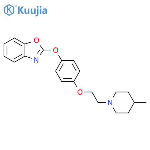 Benzoxazole, 2-[4-[2-(4-methyl-1-piperidinyl)ethoxy]phenoxy]- structure