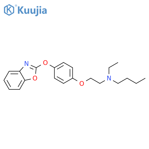 1-Butanamine, N-[2-[4-(2-benzoxazolyloxy)phenoxy]ethyl]-N-ethyl- structure