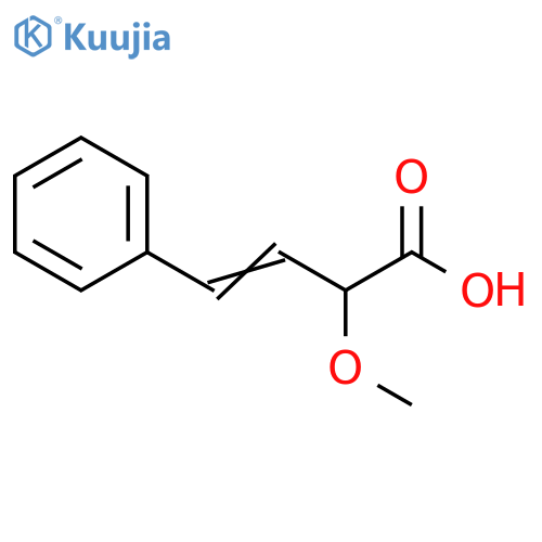 3-Butenoic acid, 2-methoxy-4-phenyl- structure