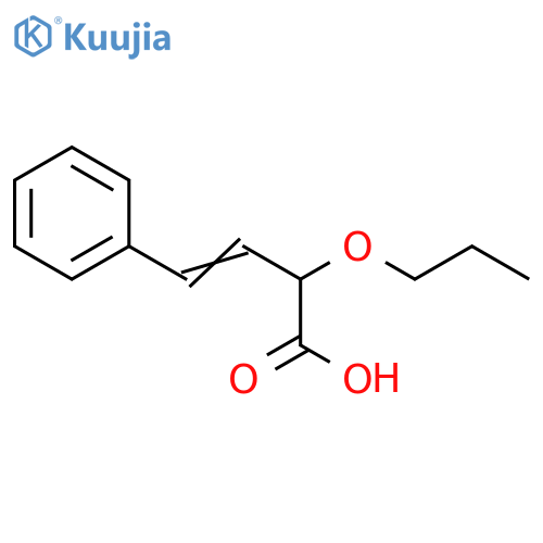 3-Butenoic acid, 4-phenyl-2-propoxy- structure