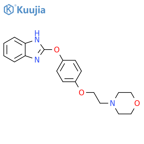1H-Benzimidazole, 2-[4-[2-(4-morpholinyl)ethoxy]phenoxy]- structure