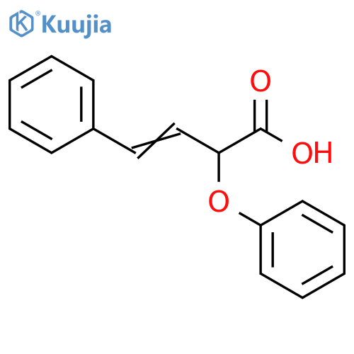 3-Butenoic acid, 2-phenoxy-4-phenyl- structure