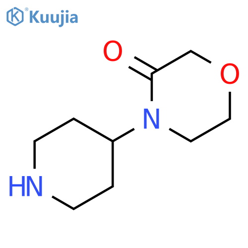 4-(piperidin-4-yl)morpholin-3-one structure