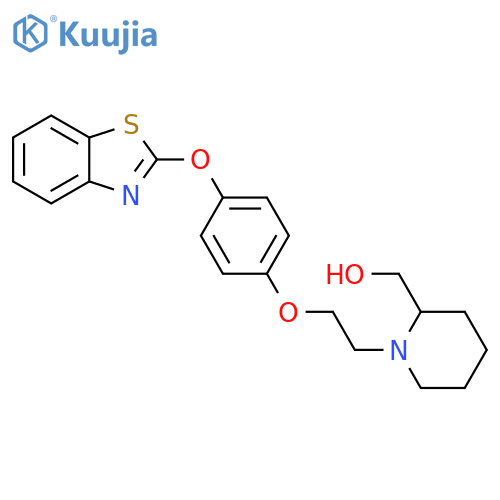 2-Piperidinemethanol, 1-[2-[4-(2-benzothiazolyloxy)phenoxy]ethyl]- structure