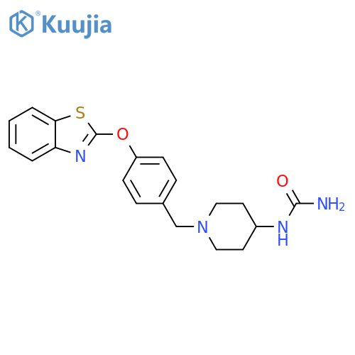 Urea, [1-[[4-(2-benzothiazolyloxy)phenyl]methyl]-4-piperidinyl]- structure