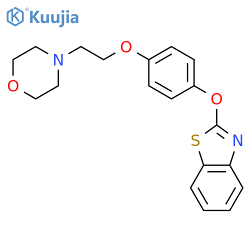 Benzothiazole, 2-[4-[2-(4-morpholinyl)ethoxy]phenoxy]- structure