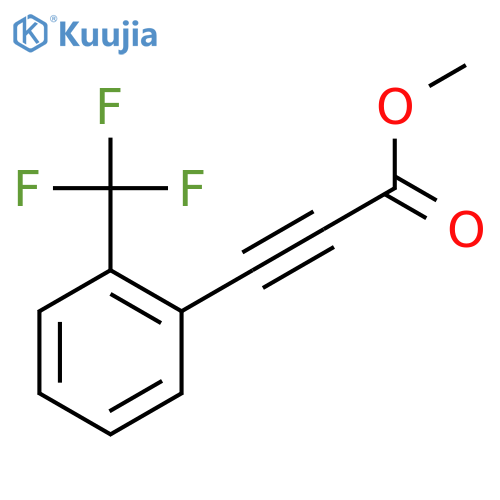 2-Propynoic acid, 3-[2-(trifluoromethyl)phenyl]-, methyl ester structure