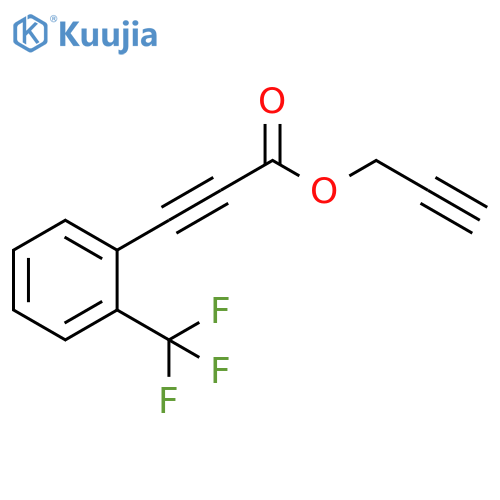 2-Propynoic acid, 3-[2-(trifluoromethyl)phenyl]-, 2-propynyl ester structure