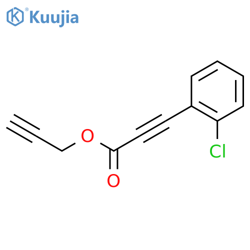2-Propynoic acid, 3-(2-chlorophenyl)-, 2-propynyl ester structure