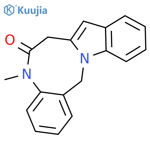 Indolo[2,1-d][1,5]benzodiazocin-6(7H)-one, 5,14-dihydro-5-methyl- structure