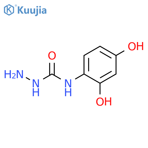 Hydrazinecarboxamide, N-(2,4-dihydroxyphenyl)- structure