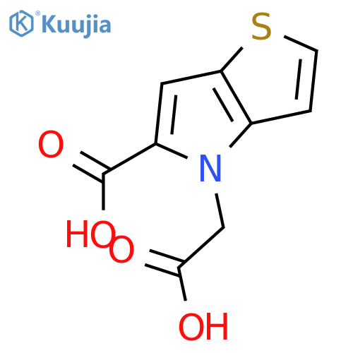 4-(carboxymethyl)-4H-thieno[3,2-b]pyrrole-5-carboxylic acid structure