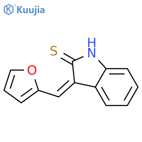 2H-Indole-2-thione, 3-(2-furanylmethylene)-1,3-dihydro-, (3Z)- structure