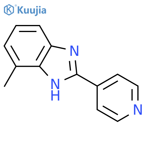 7-methyl-2-(4-pyridinyl)-1H-Benzimidazole structure