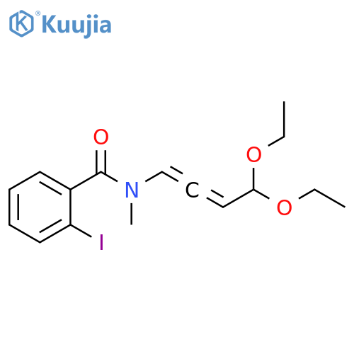 Benzamide, N-(4,4-diethoxy-1,2-butadienyl)-2-iodo-N-methyl- structure