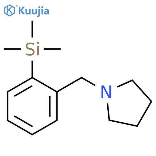 Pyrrolidine, 1-[[2-(trimethylsilyl)phenyl]methyl]- structure