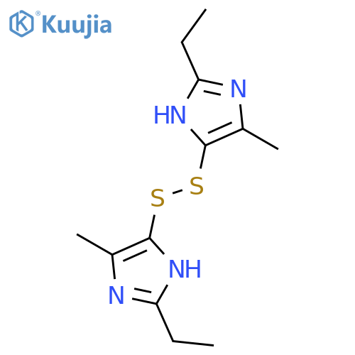 1H-Imidazole, 4,4'-dithiobis[2-ethyl-5-methyl- structure