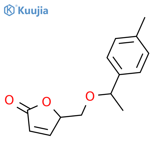 2(5H)-Furanone, 5-[[1-(4-methylphenyl)ethoxy]methyl]- structure