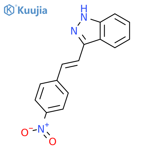 1H-INDAZOLE, 3-[(1E)-2-(4-NITROPHENYL)ETHENYL]- structure