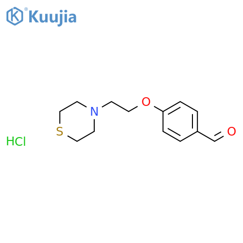 BENZALDEHYDE, 4-[2-(4-THIOMORPHOLINYL)ETHOXY]-, HYDROCHLORIDE structure
