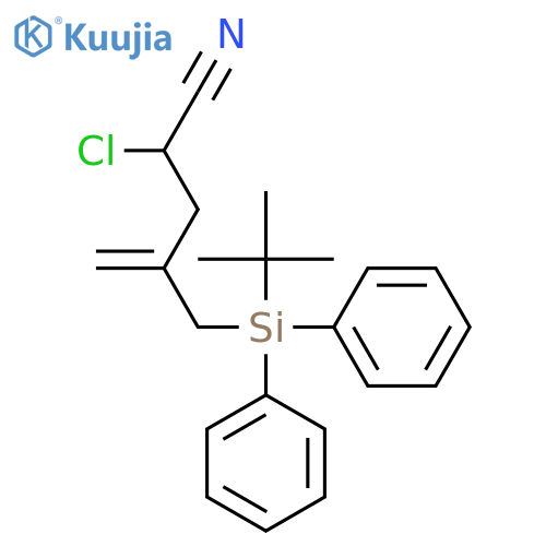 4-PENTENENITRILE, 2-CHLORO-4-[[(1,1-DIMETHYLETHYL)DIPHENYLSILYL]METHYL]- structure