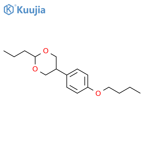 1,3-Dioxane, 5-(4-butoxyphenyl)-2-propyl- structure