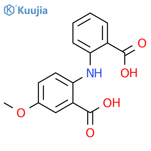 Benzoic acid, 2-[(2-carboxyphenyl)amino]-5-methoxy- structure