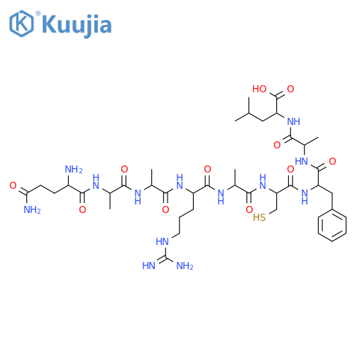L-Leucine,L-glutaminyl-L-alanyl-L-alanyl-L-arginyl-L-alanyl-L-cysteinyl-L-phenylalanyl-L-alanyl- structure