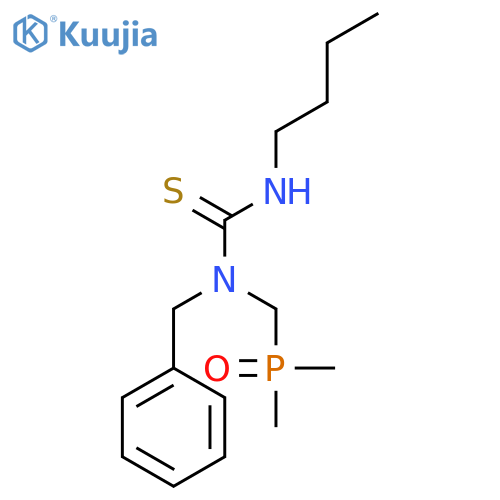 THIOUREA, N'-BUTYL-N-[(DIMETHYLPHOSPHINYL)METHYL]-N-(PHENYLMETHYL)- structure