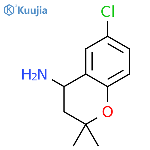 6-chloro-2,2-dimethylchroman-4-amine structure