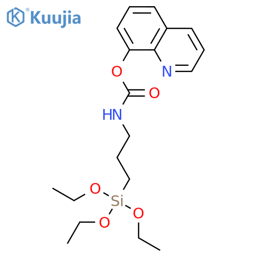 CARBAMIC ACID, [3-(TRIETHOXYSILYL)PROPYL]-, 8-QUINOLINYL ESTER structure