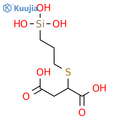Butanedioic acid, [[3-(trihydroxysilyl)propyl]thio]- structure