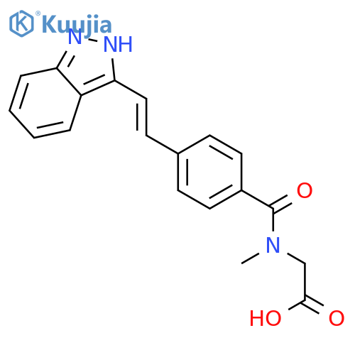 Glycine, N-[4-[(1E)-2-(1H-indazol-3-yl)ethenyl]benzoyl]-N-methyl- structure