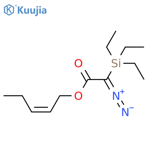 ACETIC ACID, DIAZO(TRIETHYLSILYL)-, (2Z)-2-PENTENYL ESTER structure