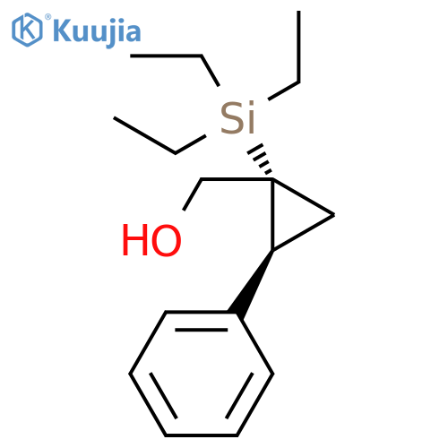 Cyclopropanemethanol, 2-phenyl-1-(triethylsilyl)-, (1R,2S)- structure